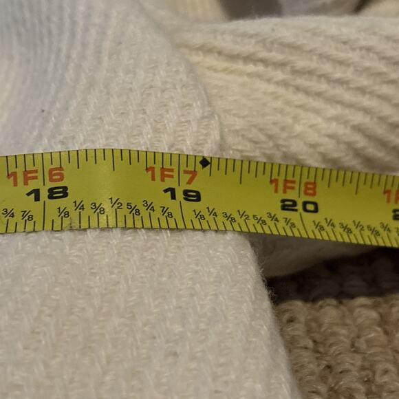 Huckberry Taylor Stitch Heavyweight Textured Hoodie Hoody Cream Men's Sz 38 Med - Picture 10 of 12